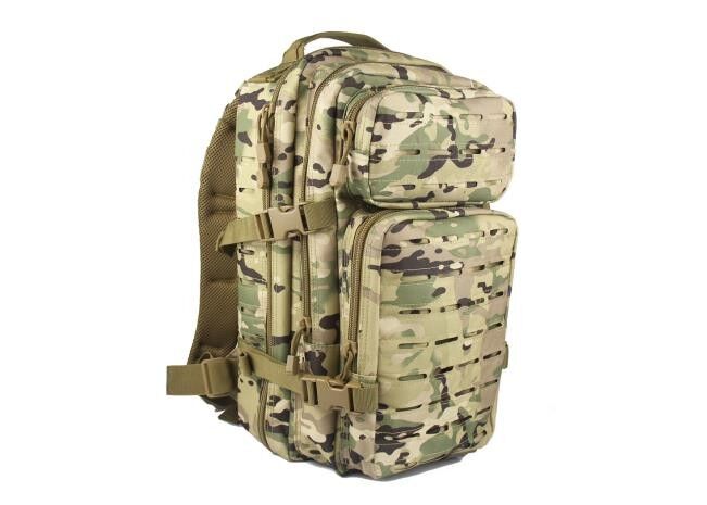 Outdoor Antiwear Molle Hiking Backpack , Polyester Military Camping Backpack
