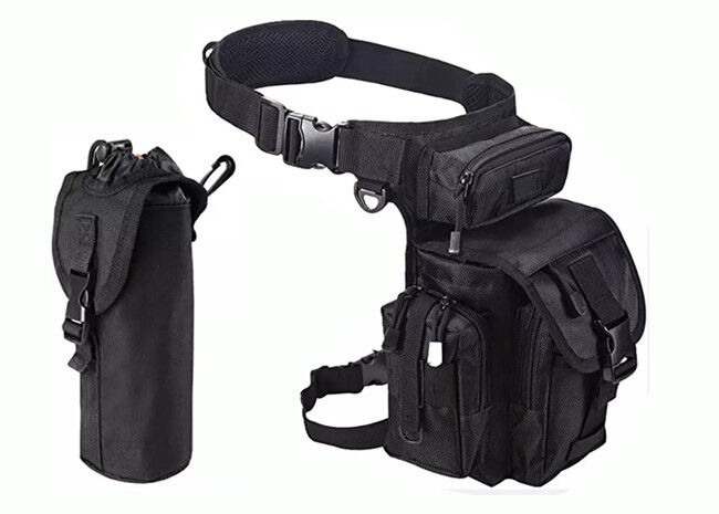 Motorcycle Unisex Hiking Camping Bags 210D Nylon For Waist Leg