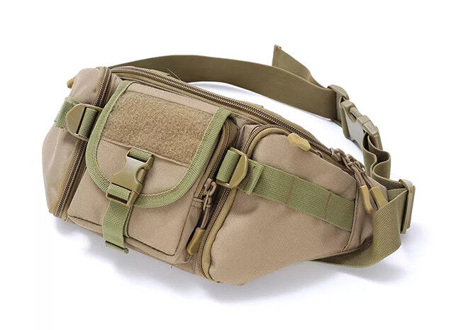 900D Nylon Hiking Camping Bags Multifunctional Tearproof For Waist