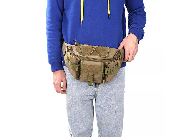 900D Nylon Hiking Camping Bags Multifunctional Tearproof For Waist