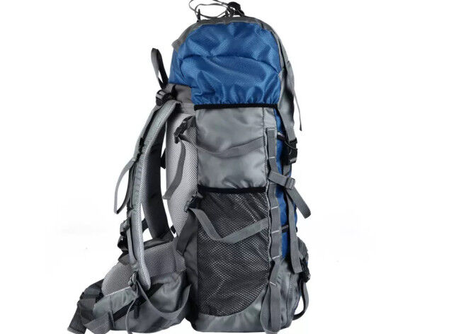 Multifunction 60l Front Wall Outdoor Hiking Bag , Camping Trekking Molle Rucksack
