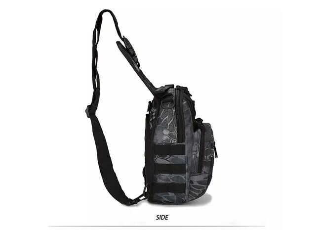 Shockproof Lightweight Men Chest Sling Bag , Polyester Crossbody Day Pack